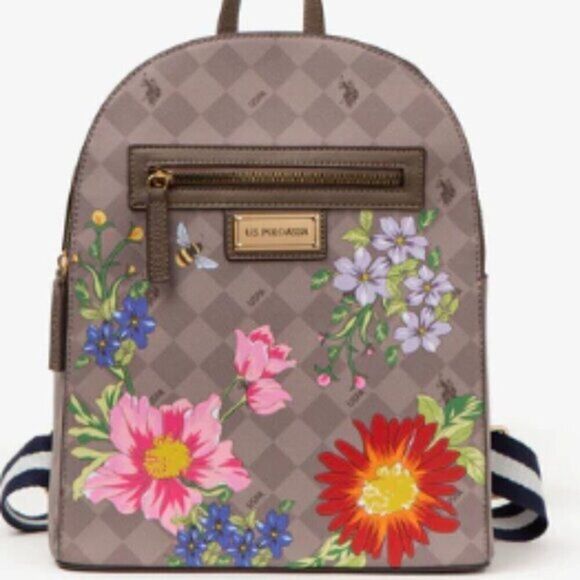 US POLO FLORAL‎ DIAMOND BACKPACK